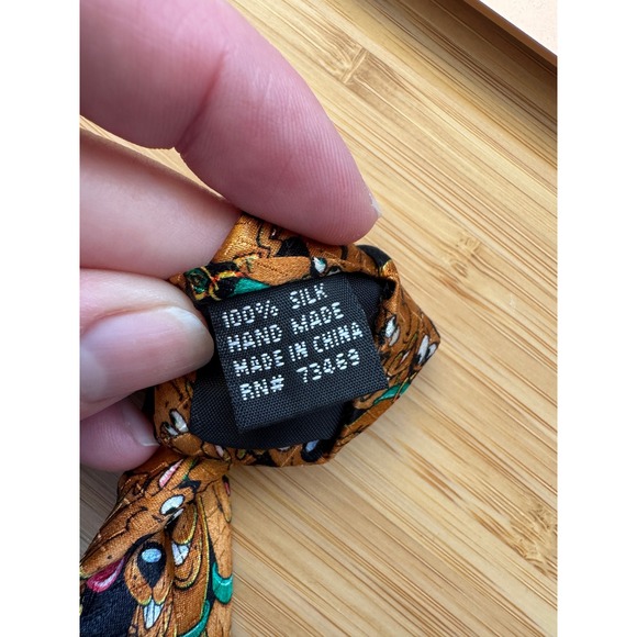Scooby Doo Men's Necktie Cartoon Network 2003 Hanna Barbera 100% Silk Retro‎ - Picture 6 of 6